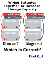 For RVers, having enough 12 volts to power everything is really important. Both of these wiring examples will work, but one will result in early battery failure.